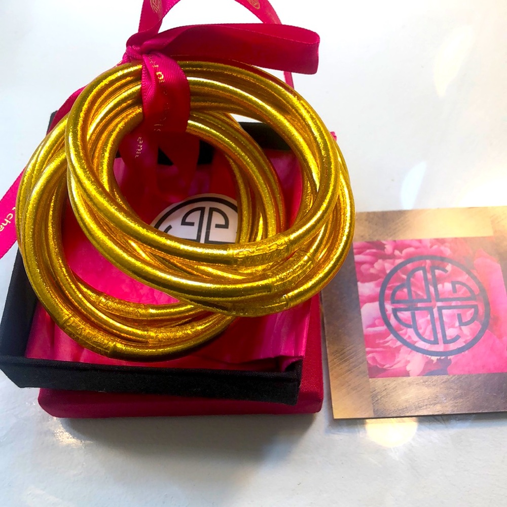 Authentic BuDhagirl Gold Bangles